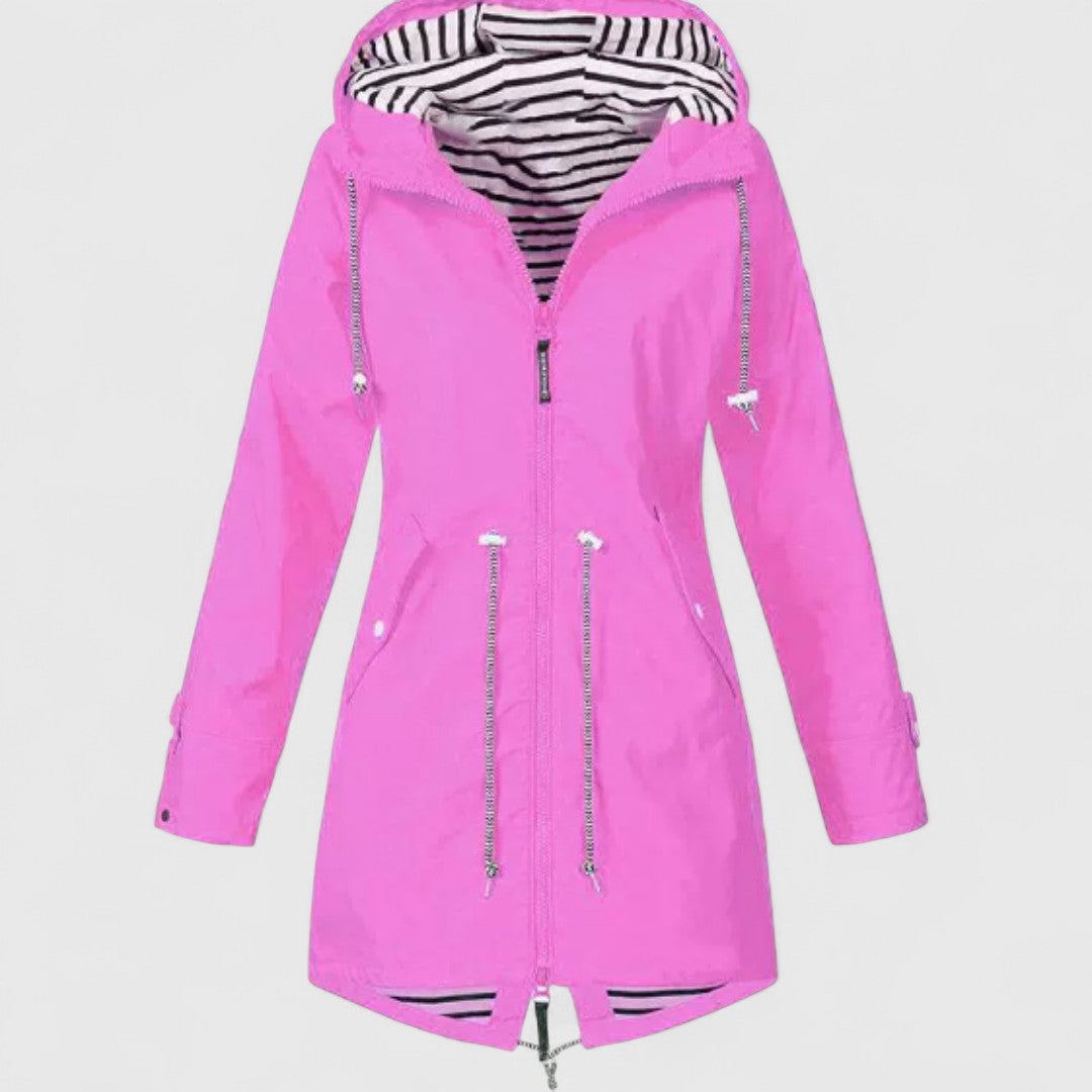 Fényes - Elegáns vízálló női dzseki diszkrét fényességgel