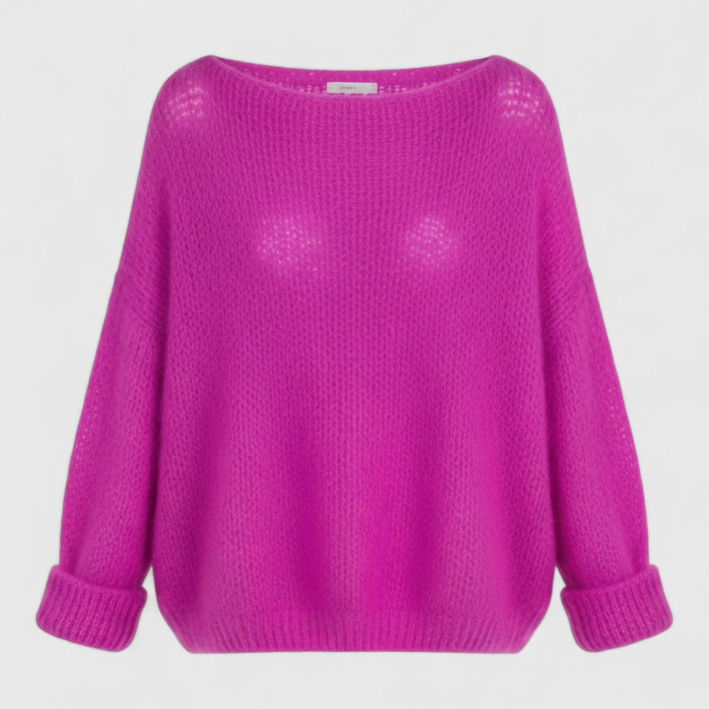 Diddó - Női oversize kötött pulóver puha textúrával és kényelmes fazonnal