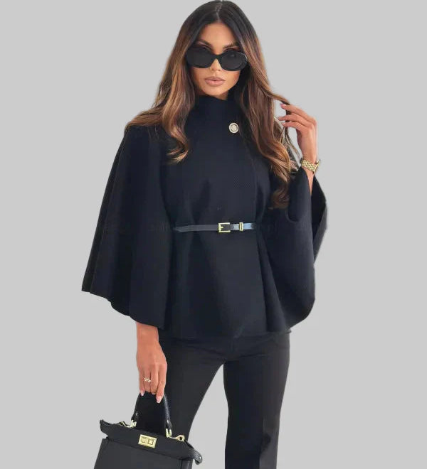 Selviora - Elegáns dzseki pillangó ujjal és övvel