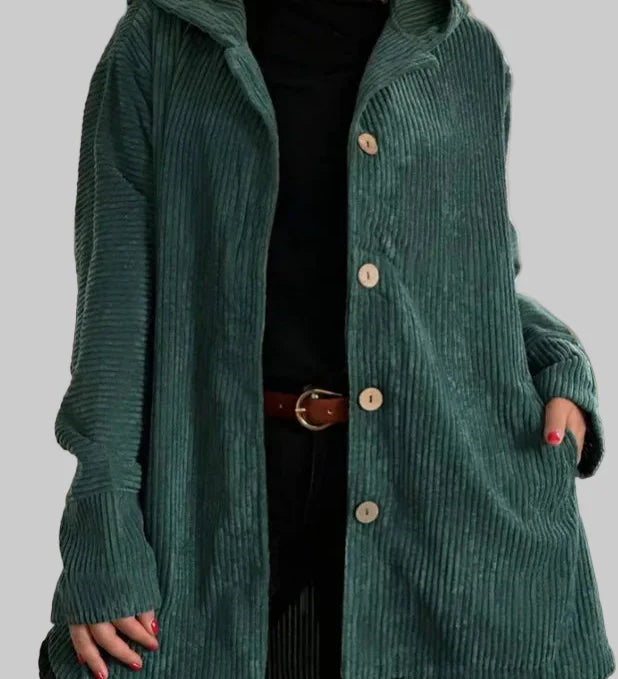 Cordia - Kockás Kabát Kapucnival