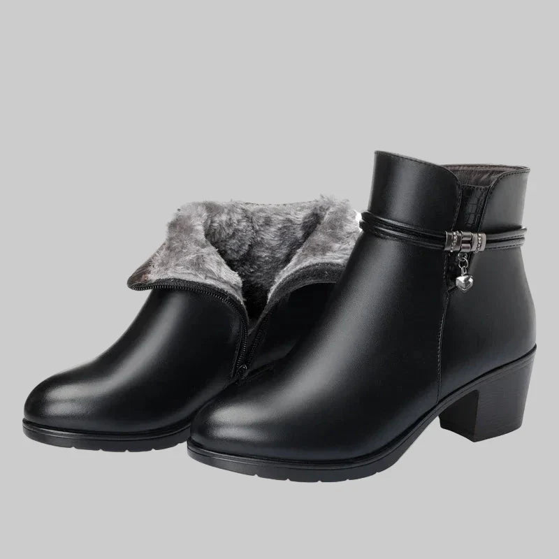 Frédérica - Elegáns téli csizmák cipzárral