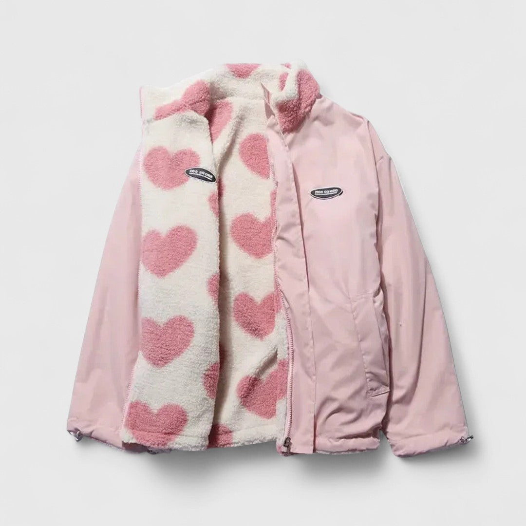 Afroxyliás - Meleg, visszafordítható dzseki puha tapintással és modern stílussal