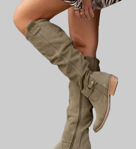 Celine - Magas Retro Stílusú Csizmák