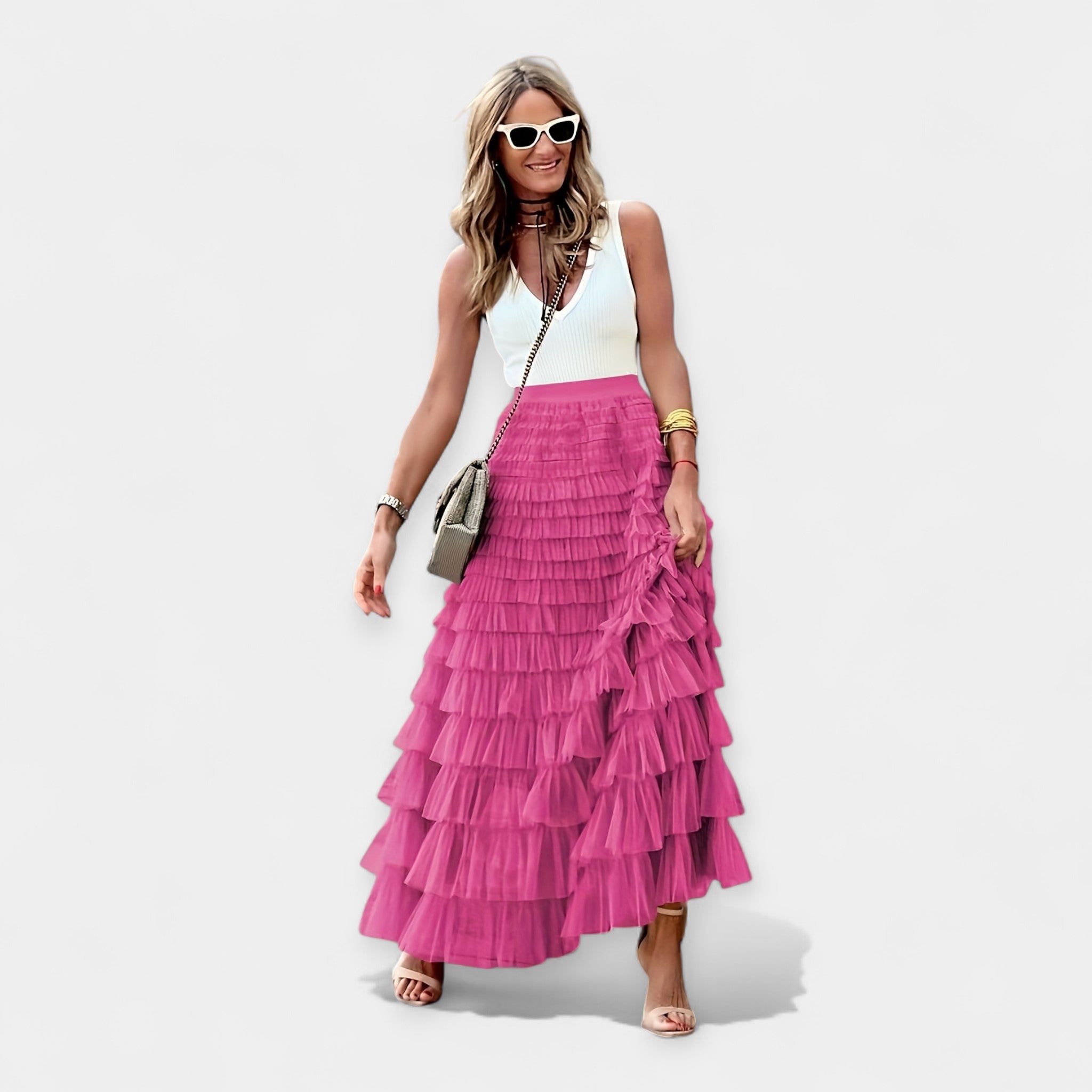 Boho Szoknya Hálós Szegéllyel