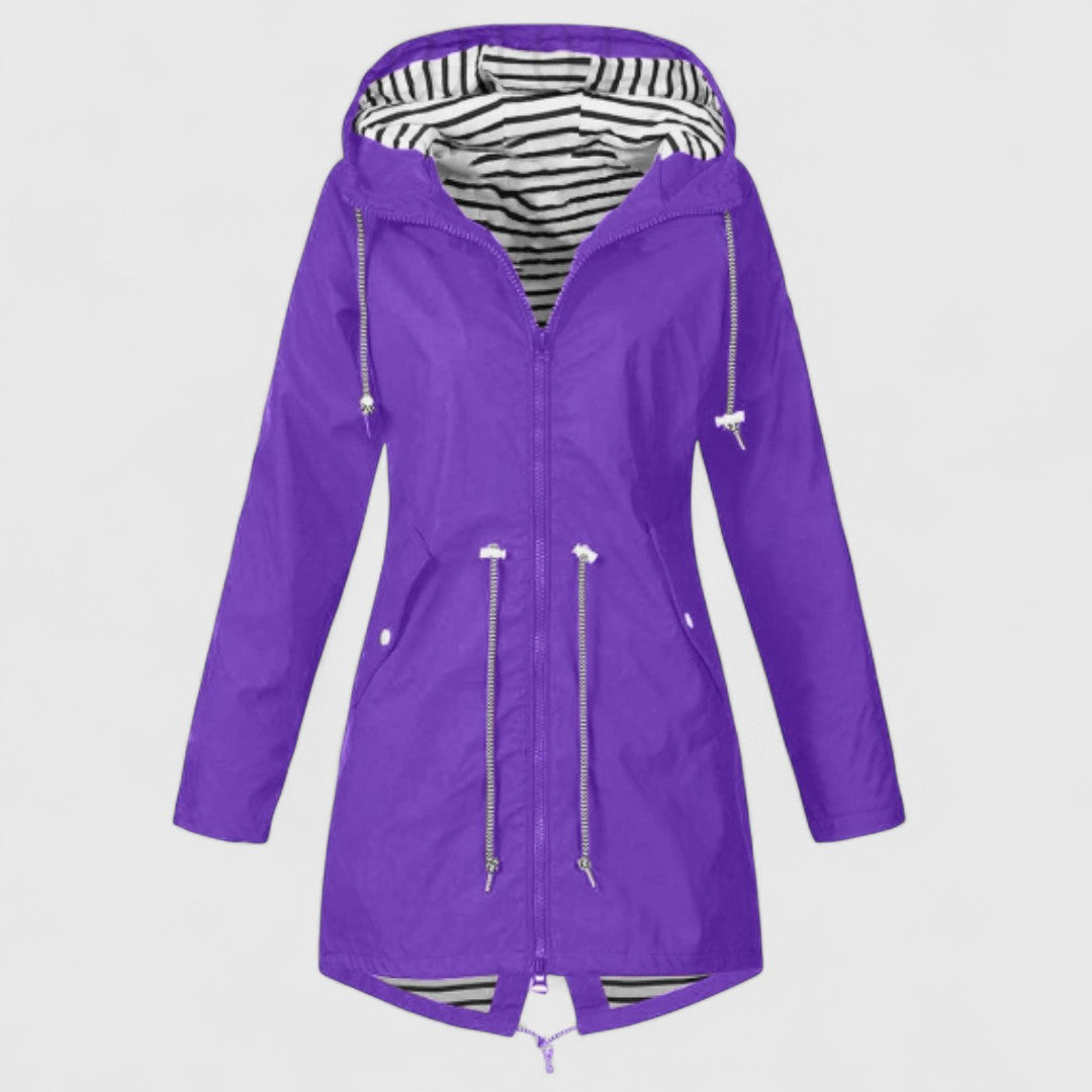 Fényes - Elegáns vízálló női dzseki diszkrét fényességgel