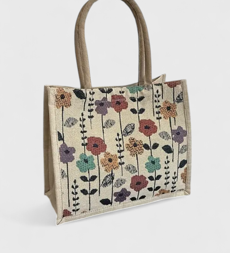 Taila táska indiai szappanból virágos mintával és környezetbarát dizájnnal